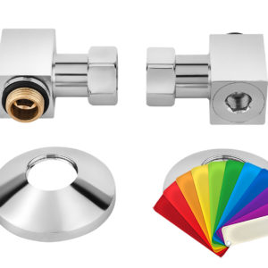 Комплект для подключения полотенцесушителя Secado 3/4"x1/2" (любой цвет)