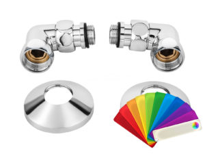 Комплект для подключения полотенцесушителя Secado 3/4"x1/2" (любой цвет)