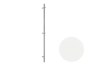 Полотенцесушитель электрический TERMINUS Электрик VEM Стойка UNO (КРУГ) белый цвет