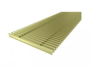 Решетка с рамкой Vitron из анодированного алюминия золотого цвета