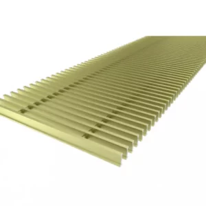 Решетка с рамкой Vitron из анодированного алюминия золотого цвета