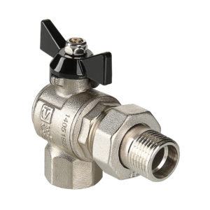 Кран шаровой valtec perfect угловой с полусгоном vt.328.n.04	1/2"