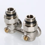 Узел угловой для нижнего подключения радиатора vt.345.kna.e04	1/2″ x 3/4″ («евроконус»)