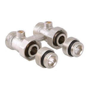 Узел для нижнего подключения радиатора (комплект) vt.345k.n.e04 1/2" х 3/4, "евроконус"