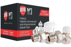 ROYAL THERMO термостатический набор для радиатора угловой 1/2 М30x1.5