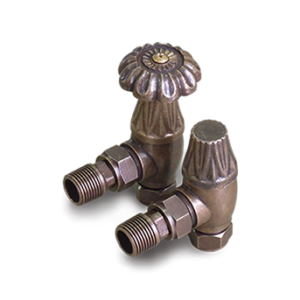 Комплект вентилей EXEMET угловых для чугунных радиаторов, 1/2