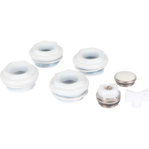 STOUT Универсальный монтажный комплект для подключения радиатора 3/4" RAL 9016