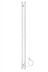 Полотенцесушитель электрический Ростела Мини 2 1000 мм. высотой, белый цвет, 2 крючка