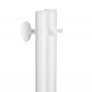 Полотенцесушитель электрический Ростела Мини 2 1500 мм. высотой, белый цвет, 2 крючка