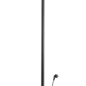 Полотенцесушитель электрический Ростела Мини 1-1200 мм. высотой, черный матовый, 1 крючок