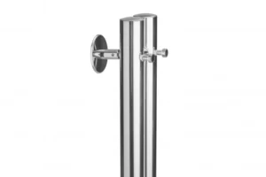 Полотенцесушитель электрический Ростела Мини 2 1200 мм. высотой, хром, 2 крючка