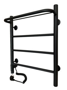 Полотенцесушитель электрический Ростела Пиано 600Х500 мм, черный матовый