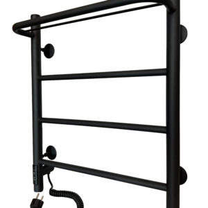 Полотенцесушитель электрический Ростела Пиано 600Х500 мм, черный матовый