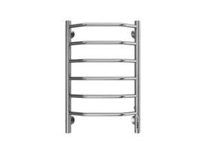Полотенцесушитель Терминус Электрик Виктория (quick touch) П6 400x650 с 6 перекладинами хромированный (электрический, с греющим кабелем, диммер справа)