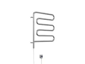 Полотенцесушитель Терминус Электрик Евромикс 650x482 с 6 перекладинами хромированный (электрический, с греющим кабелем, диммер справа)