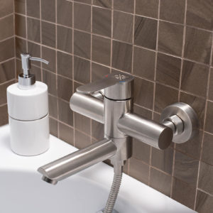 Смеситель для ванны с душем РМС SUS124-009E Нержавеющая сталь