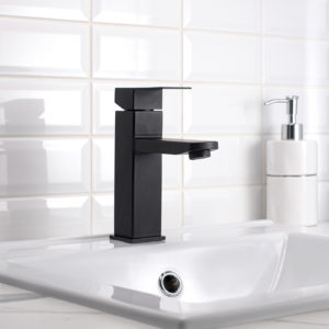 Смеситель для раковины РМС SUS125BL-001F Нержавеющая сталь Черный