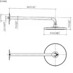 Верхний душ, Dornbracht, Series specific, 220*220, цвет-черный матовый