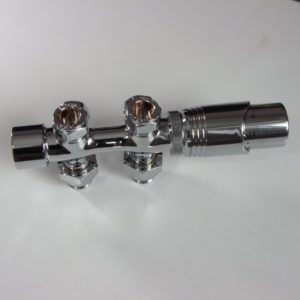 Узел нижнего подключения Delta DUO универсальный с термоголовкой М30х1,5 Хром