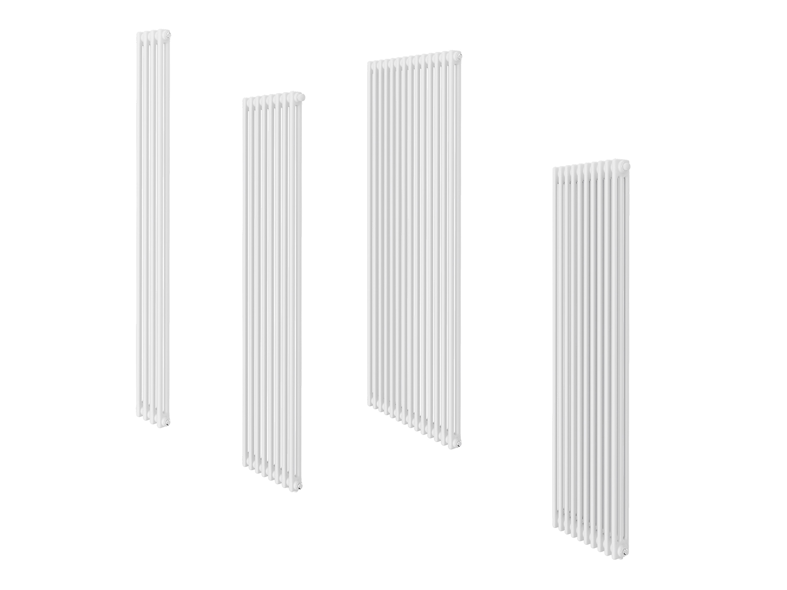 Трубчатый радиатор Royal Thermo Insignia C2180.04.9016 двухтрубный, 1800 мм высотой, 200 мм длиной, 4 секции, боковое подключение, белый (RAL 9016)