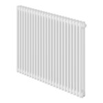 Трубчатый радиатор Royal Thermo Insignia VC2050.16.9016 двухтрубный, 500 мм высотой, 740 мм длиной, 16 секций, нижнее подключение с вентилем, белый (RAL 9016)