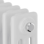 Трубчатый радиатор Royal Thermo Insignia C3030.42.9016 трехтрубный, 300 мм высотой, 1190 мм длиной, 42 секции, боковое подключение, белый (RAL 9016)