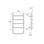 Полотенцесушитель водяной Point Афина PN04146 П4 400×600, хром