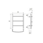 Полотенцесушитель водяной Point Афина PN04155 П3 500×500, хром