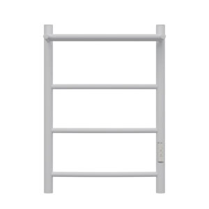 Полотенцесушитель электрический Point Афина PN04846PW П3 400x600 с полкой, диммер справа, белый