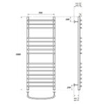 Полотенцесушитель водяной Point Альфа PN05150S П15 500×1000, хром