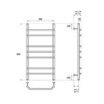 Полотенцесушитель электрический Point Венера PN07158E П7 500×800 левый/правый, хром