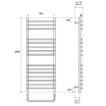 Полотенцесушитель электрический Point Нептун премиум PN09150SE П15 500×1000 левый/правый, хром