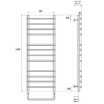 Полотенцесушитель водяной Point Нептун PN09152 П12 500×1200, хром
