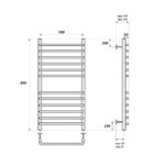 Полотенцесушитель водяной Point Нептун премиум PN09158S П12 500×800, хром