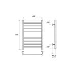 Полотенцесушитель водяной Point Аврора PN10146S П8 400×600, хром