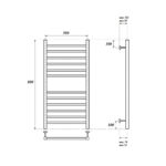 Полотенцесушитель водяной Point Аврора PN10158S П12 500×800, хром