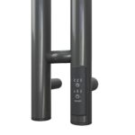 Полотенцесушитель электрический Point Деметра PN12812GB П3 80×1200 диммер справа, графит блеск