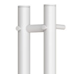 Полотенцесушитель электрический Point Деметра PN12812W П3 80×1200 диммер справа, белый