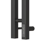 Полотенцесушитель электрический Point Гермес PN13812B П3 80×1200 диммер справа, черный