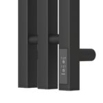 Полотенцесушитель электрический Point Гермес PN13822B П3 120×1200 диммер справа, черный