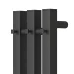 Полотенцесушитель электрический Point Гермес PN13822B П3 120×1200 диммер справа, черный