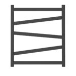 Полотенцесушитель водяной Point Феникс PN15156B П5 500×600, черный