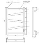Полотенцесушитель электрический Point Феникс PN15856 П5 500×600, диммер справа, хром