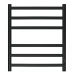 Полотенцесушитель электрический Point Антея PN17856B П6 500×600, диммер справа, черный