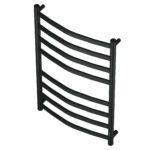 Полотенцесушитель электрический Point Антея PN17858B П8 500×800, диммер справа, черный