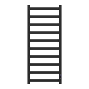 Полотенцесушитель электрический Point Атлант PN18840B П10 400x1000, диммер справа, черный