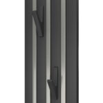 Полотенцесушитель электрический Point Пиано PN19722BC 150×1200 диммер слева, черный/хром