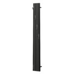 Полотенцесушитель электрический Point Пиано PN19722BGB 150×1200 диммер слева, черный/графит блеск