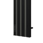 Полотенцесушитель электрический Point Пиано PN19722BGB 150×1200 диммер слева, черный/графит блеск