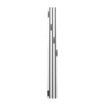 Полотенцесушитель электрический Point Пиано PN19722WB 150×1200 диммер слева, белый/черный